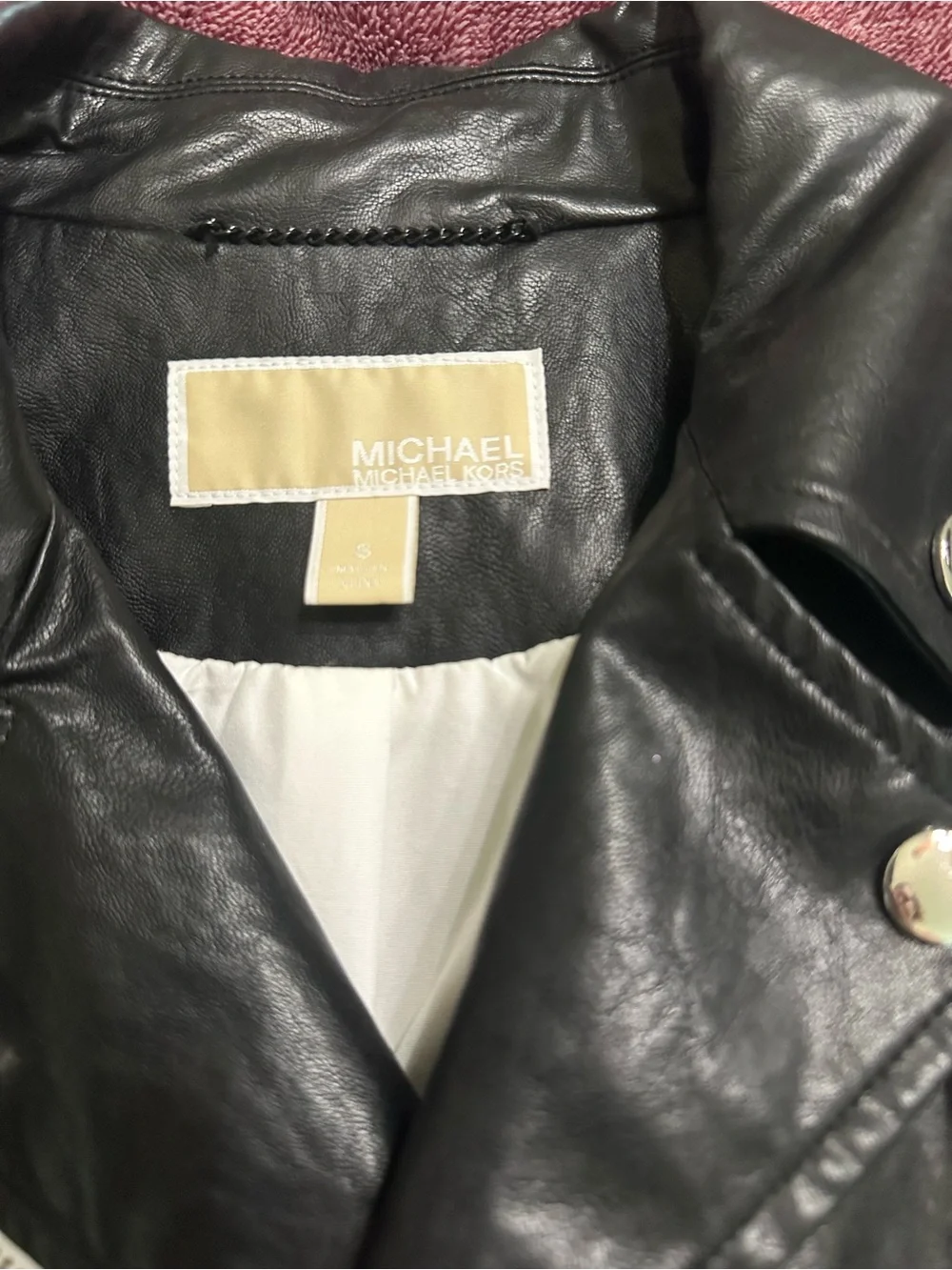 Michael Kors Leather Moto Jacket NWOT